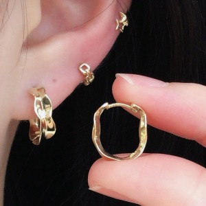 ロングイヤリング 14K/10K 金-009