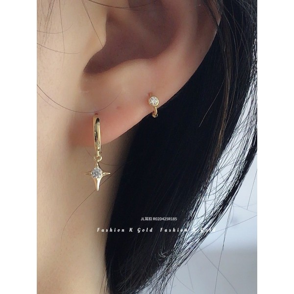 ロングイヤリング 14K 金-011