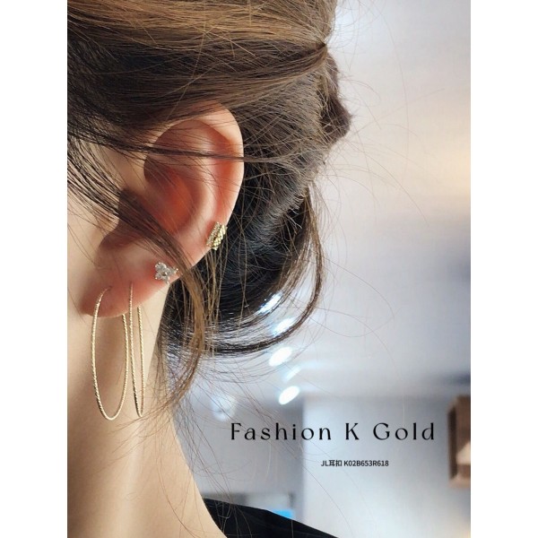 ロングイヤリング 14K 金-017