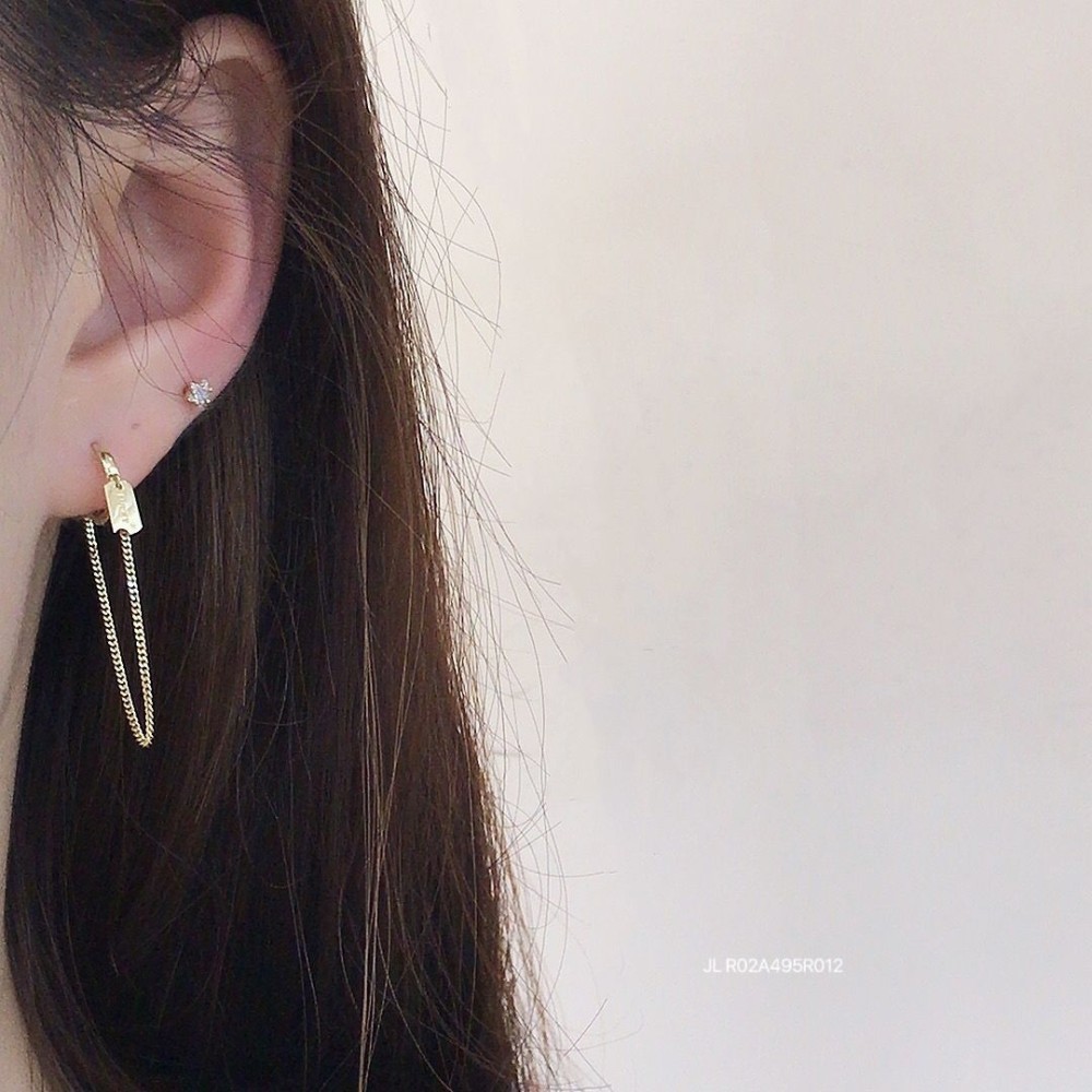 ロングイヤリング 14K 金-025
