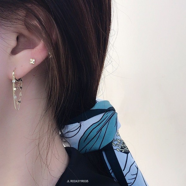ロングイヤリング 14K 金-027
