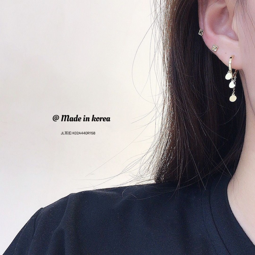 ロングイヤリング 14K 金-029
