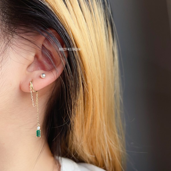 ロングイヤリング 14K 金-030