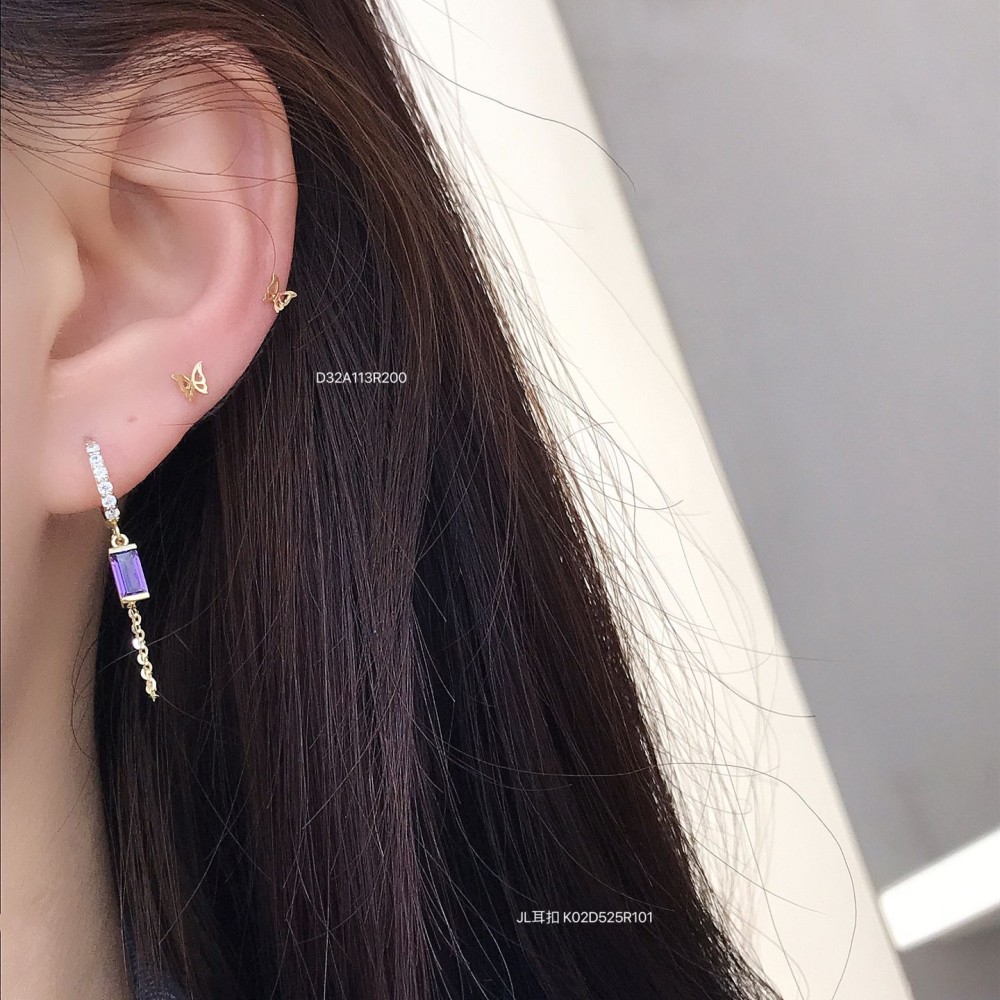ロングイヤリング 14K 金-037