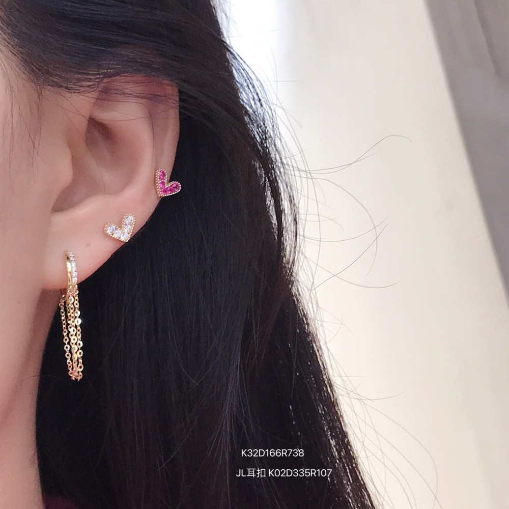 14K 金 新入荷 カラフルイヤピン-041