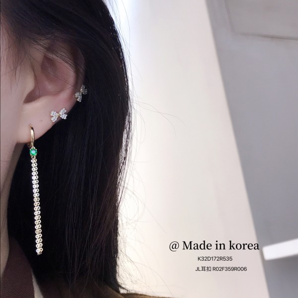 ロングイヤリング 14K 金-043