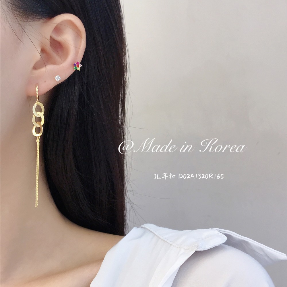 14K 金  カラフルイヤピン-054