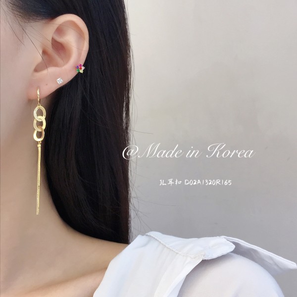 14K 金  カラフルイヤピン-054