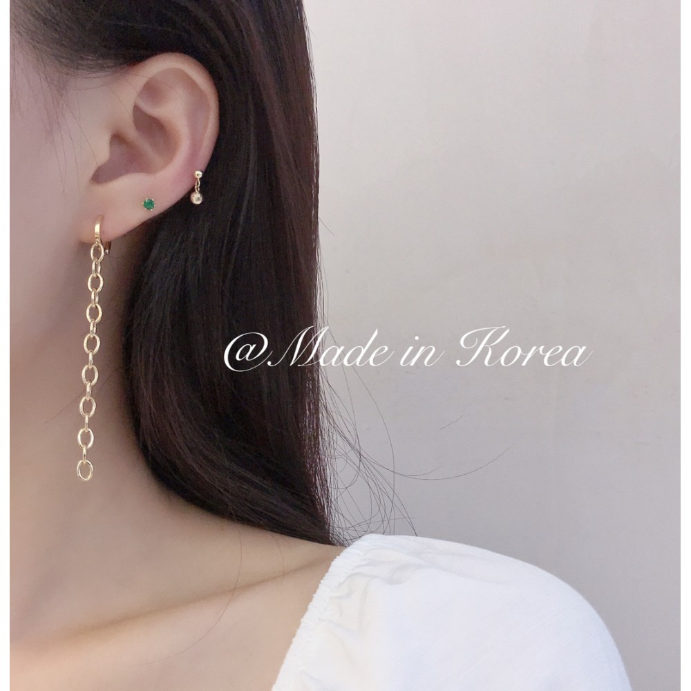 14K 金  ロングイヤリング-059