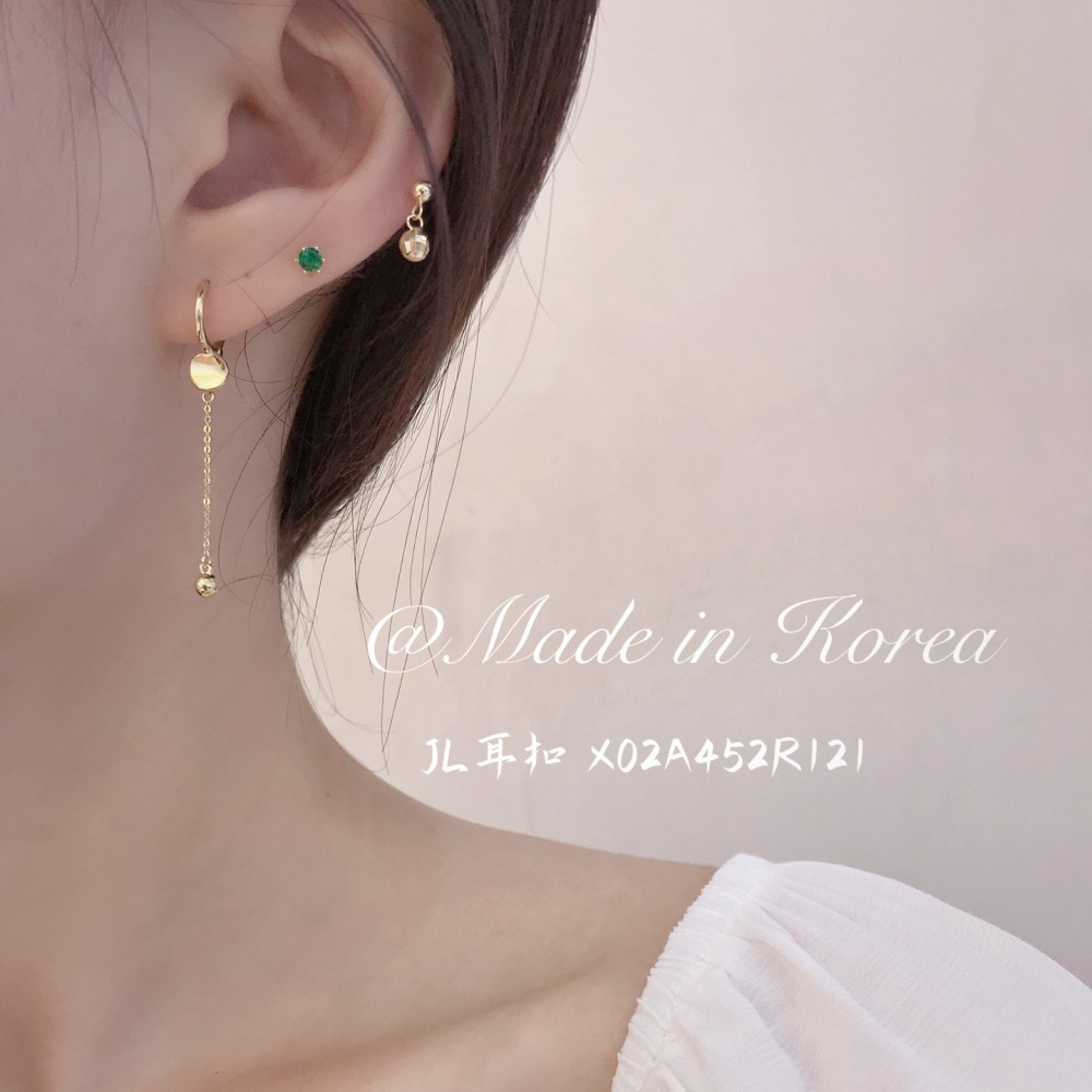 14K 金  ロングイヤリング-061