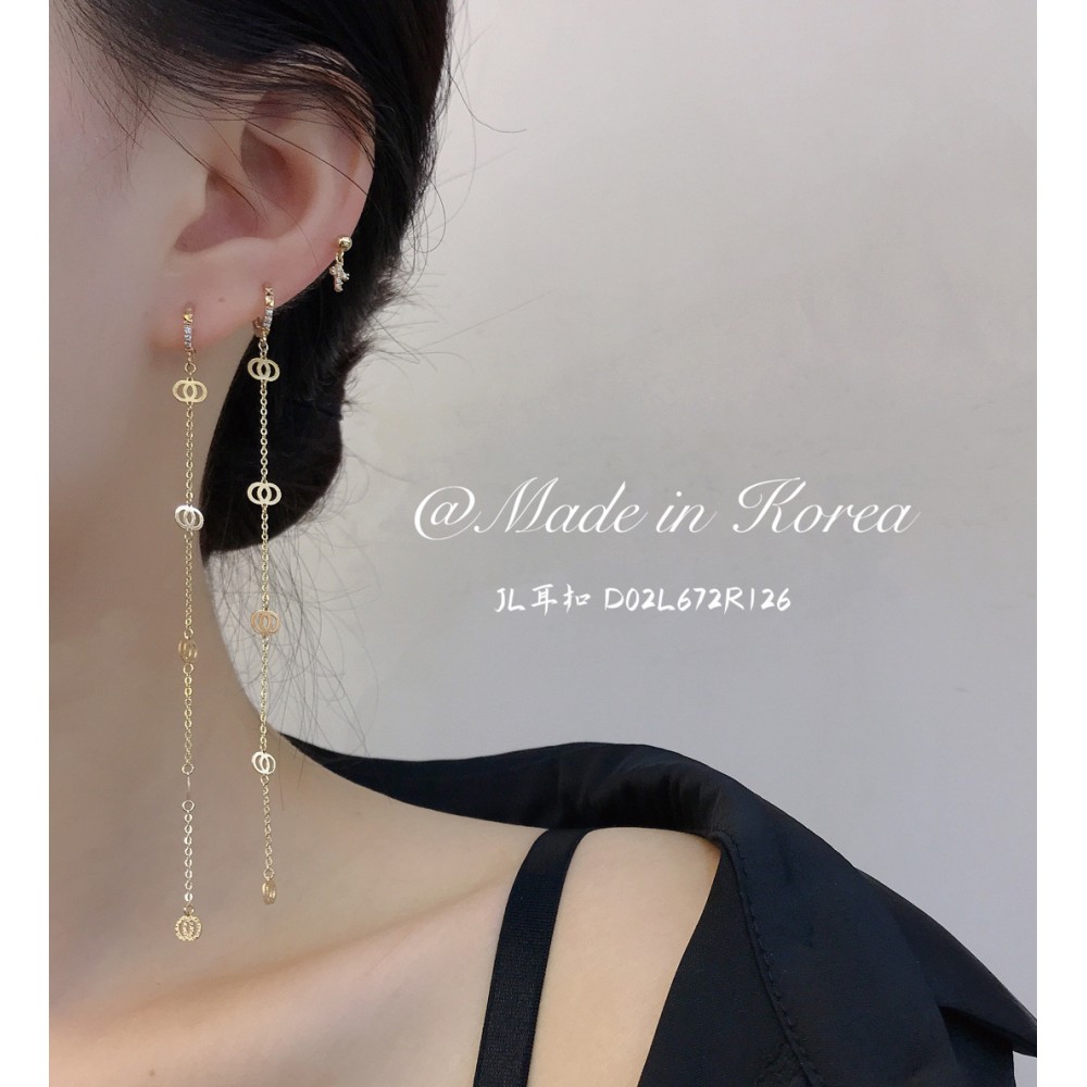 14K 金  ロングイヤリング-062