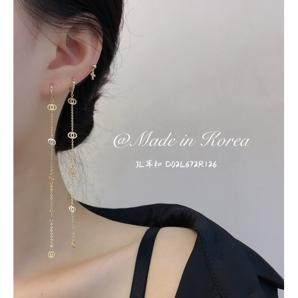 14K 金  ロングイヤリング-062