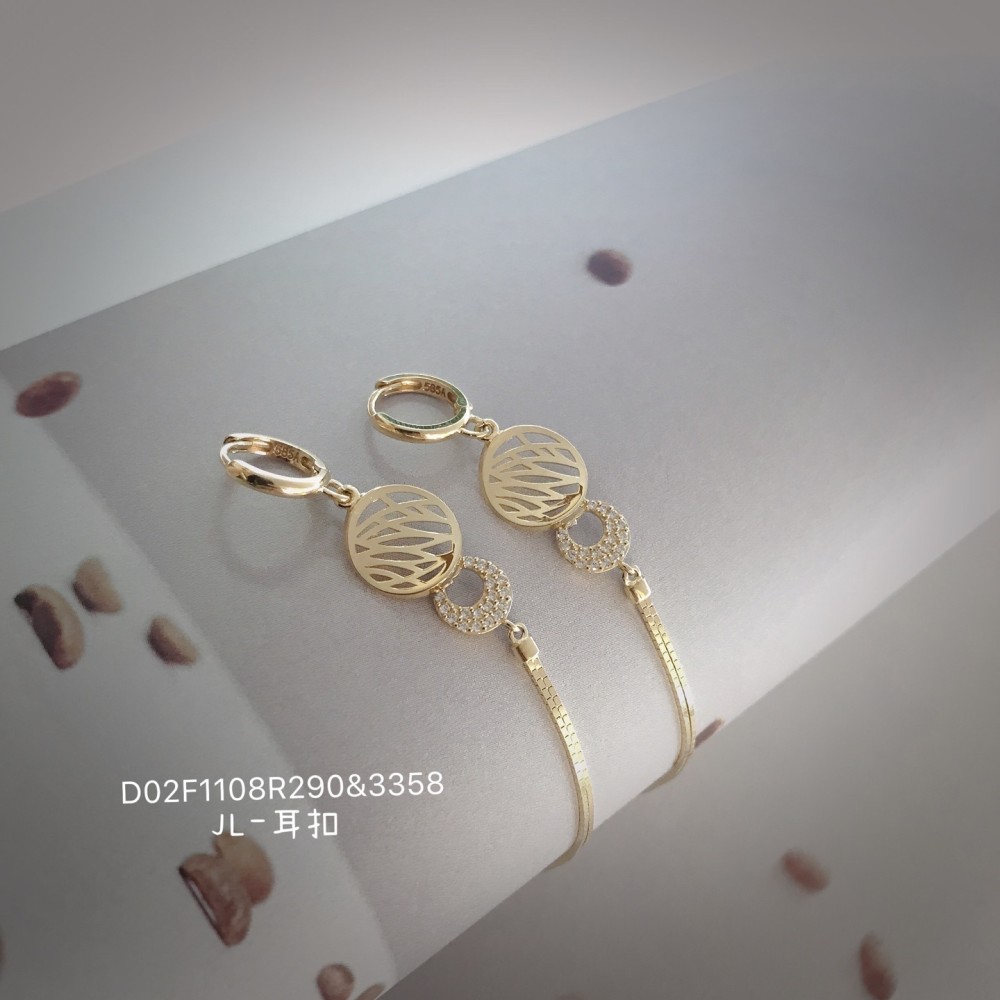 14K 金  カラフルイヤピン-071