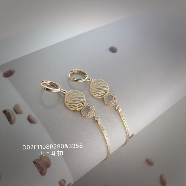 14K 金  ロングイヤリング-071
