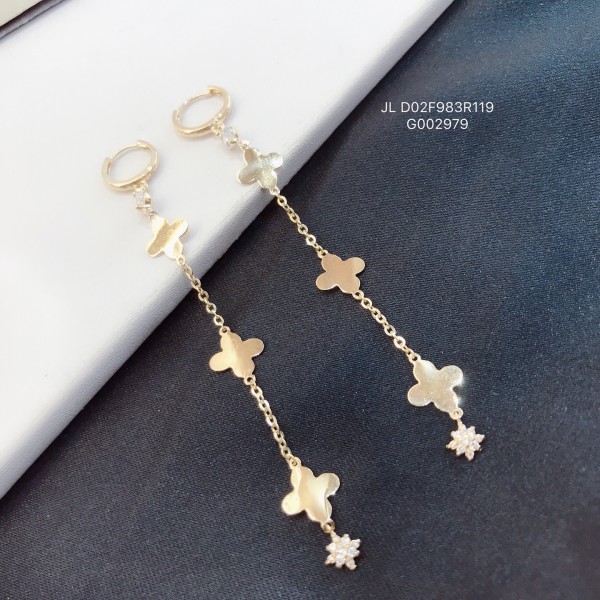 14K 金  ロングイヤリング-081