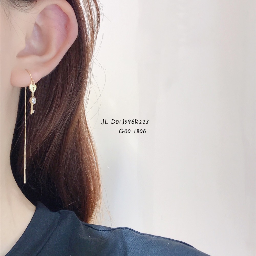 14K 金  カラフルイヤピン-086