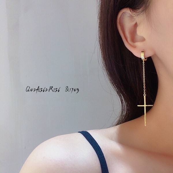 14K 金  カラフルイヤピン-090