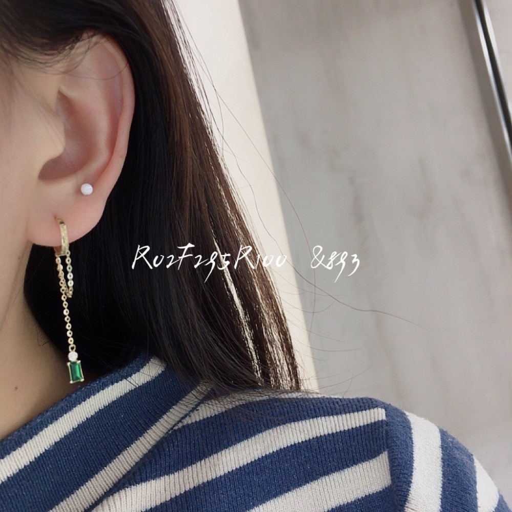 14K 金  カラフルイヤピン-097
