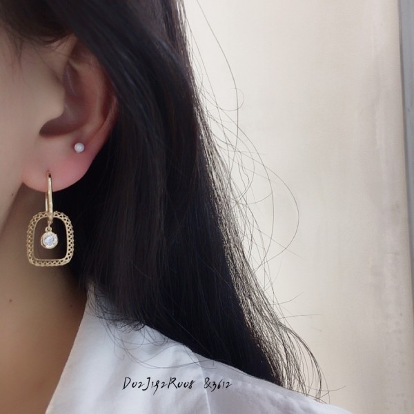14K 金  カラフルイヤピン-103