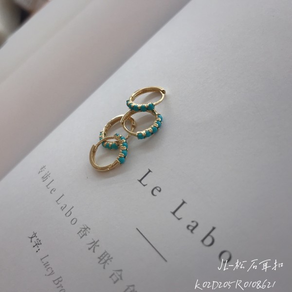 14K/10K 金  カラフルイヤピン-006