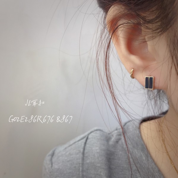 14K/10K 金  カラフルイヤピン-016