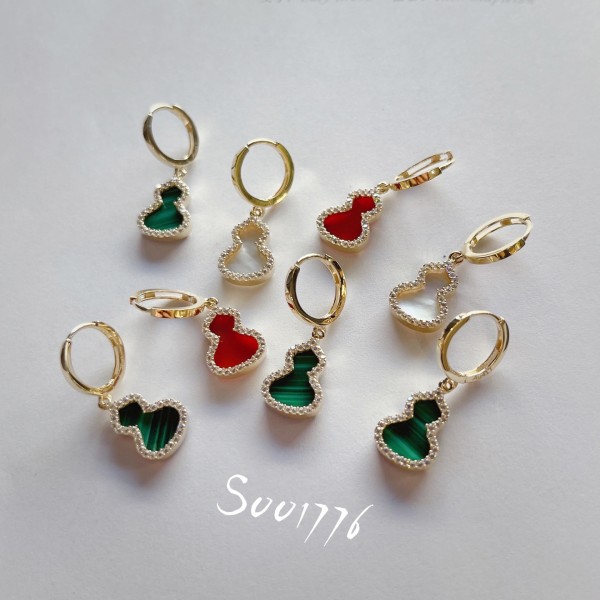 14K/10K 金  カラフルイヤピン-020
