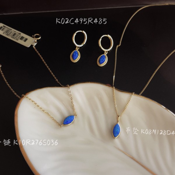 14K/10K 金  カラフルイヤピン-030