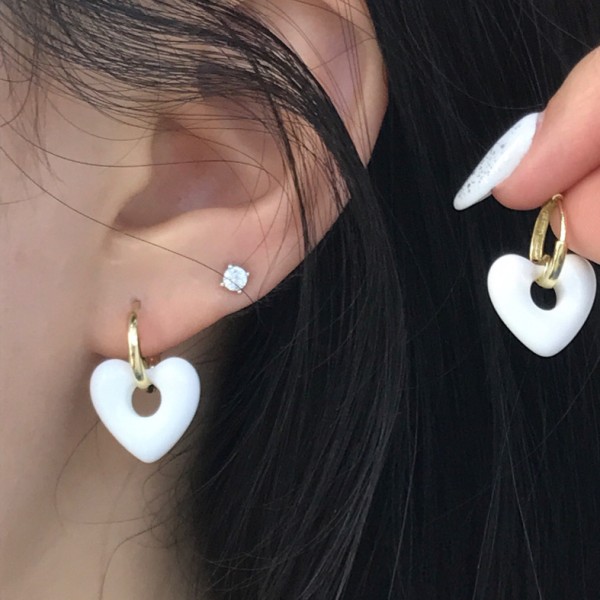 14K/10K 金  カラフルイヤピン-036