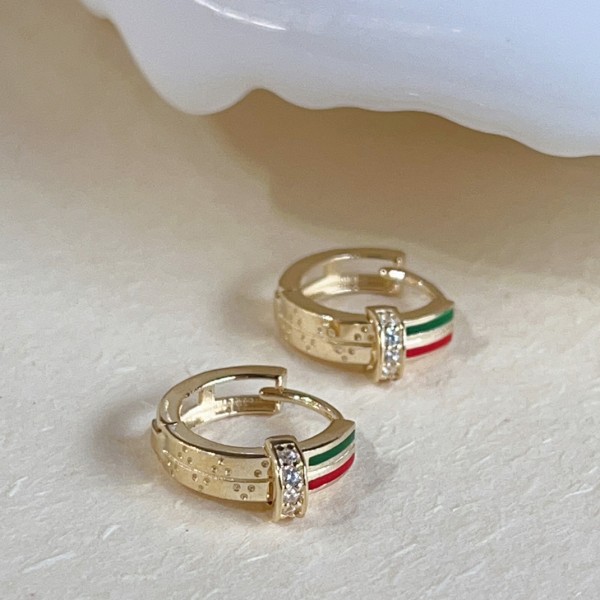 14K/10K 金  カラフルイヤピン-038