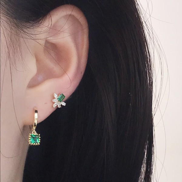 14K/10K 金  カラフルイヤピン-055