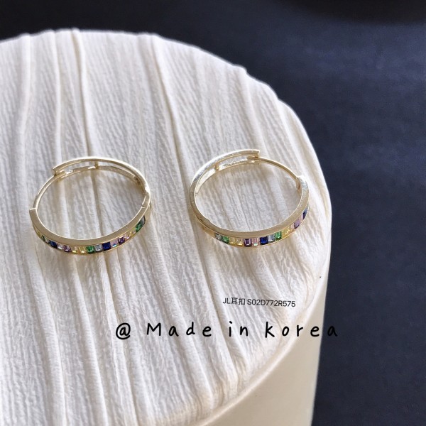 14K/10K 金  カラフルイヤピン-067