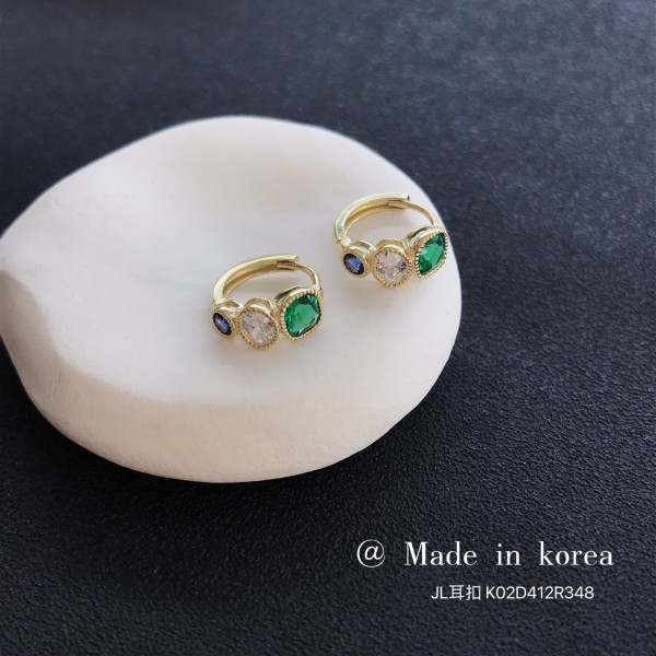 14K/10K 金  カラフルイヤピン-070