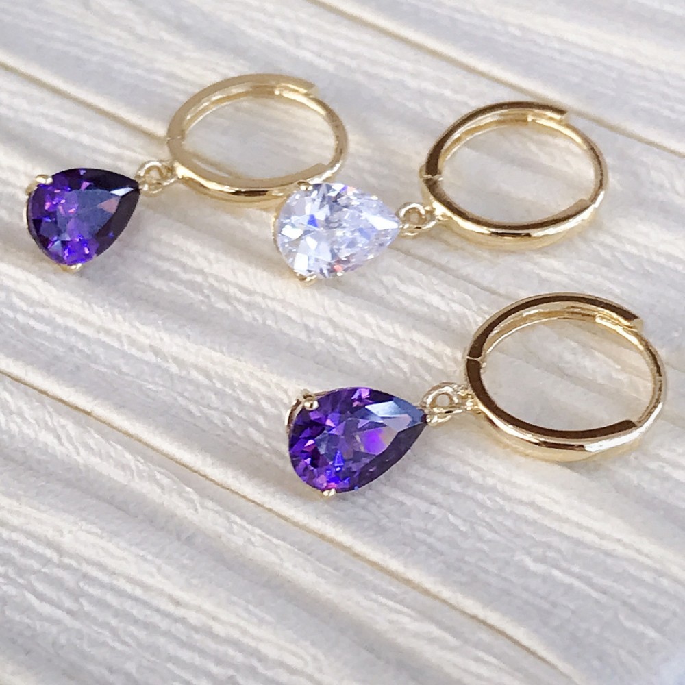 14K/10K 金  カラフルイヤピン-072 14K/10K 金  カラフルイヤピン-072