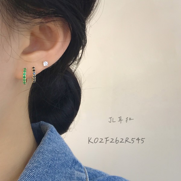 14K/10K 金  カラフルイヤピン-083