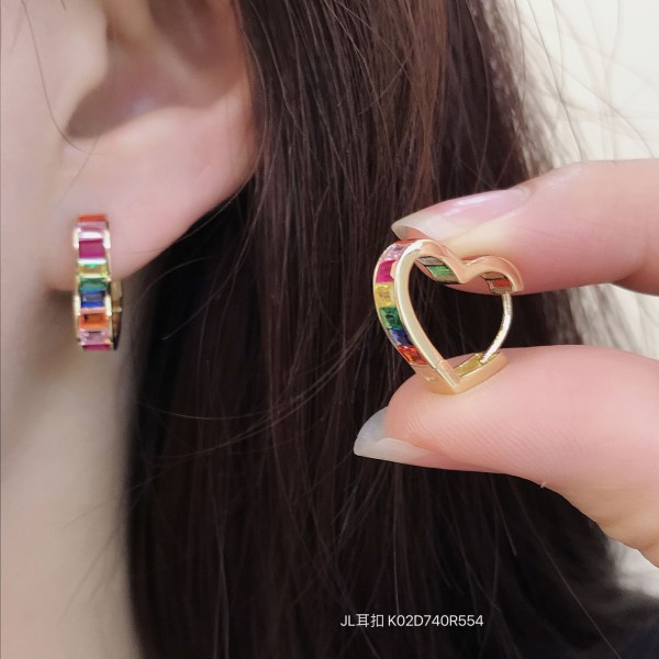 14K/10K 金  カラフルイヤピン-088