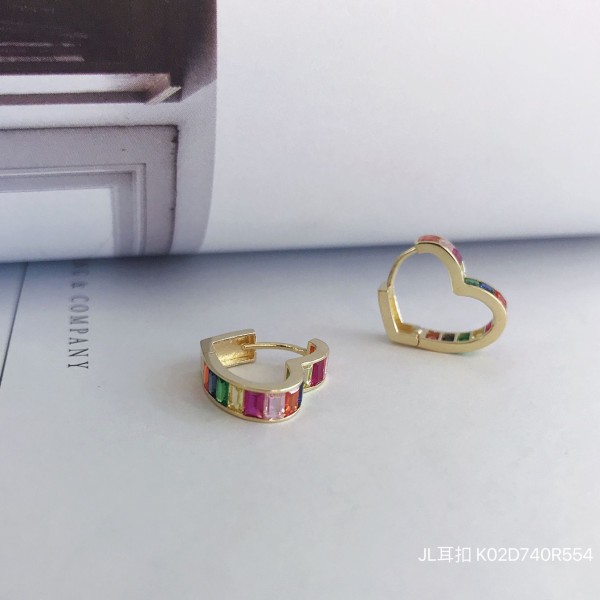 14K/10K 金  カラフルイヤピン-090