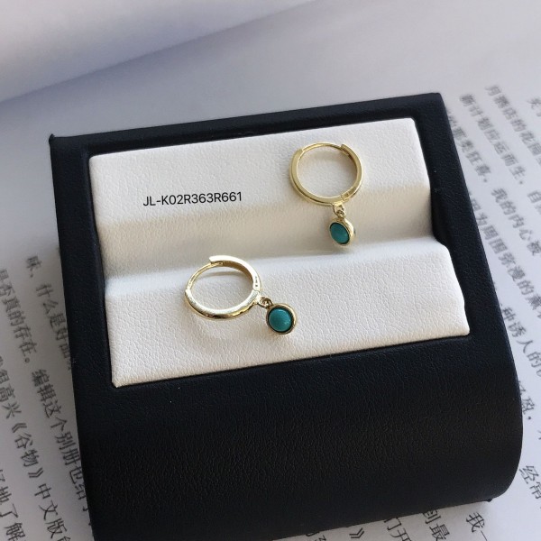 14K/10K 金  カラフルイヤピン-092