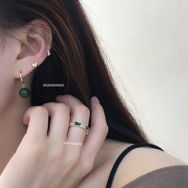 14K/10K 金  カラフルイヤピン-113