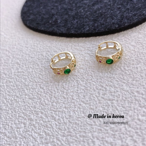 14K/10K 金  カラフルイヤピン-124