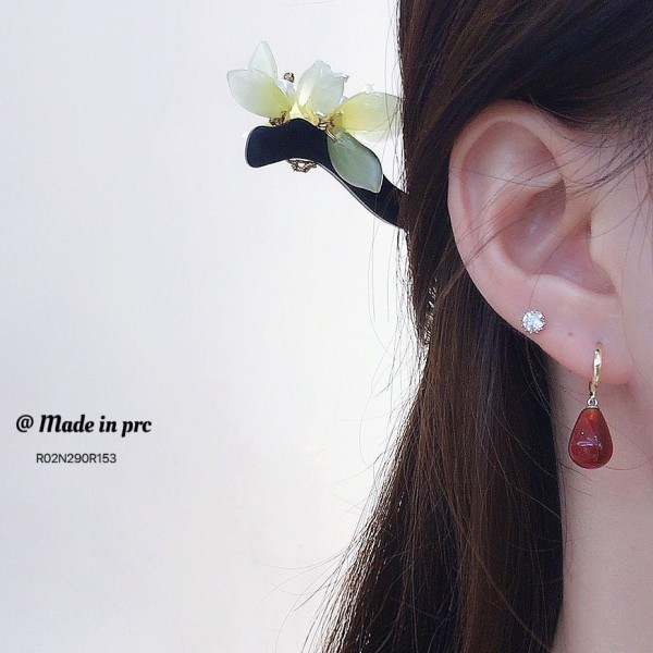 14K/10K 金  カラフルイヤピン-130