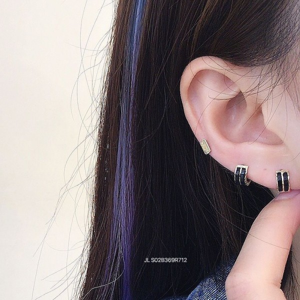 14K/10K 金  カラフルイヤピン-131
