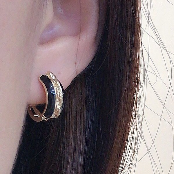 14K/10K 金  カラフルイヤピン-137