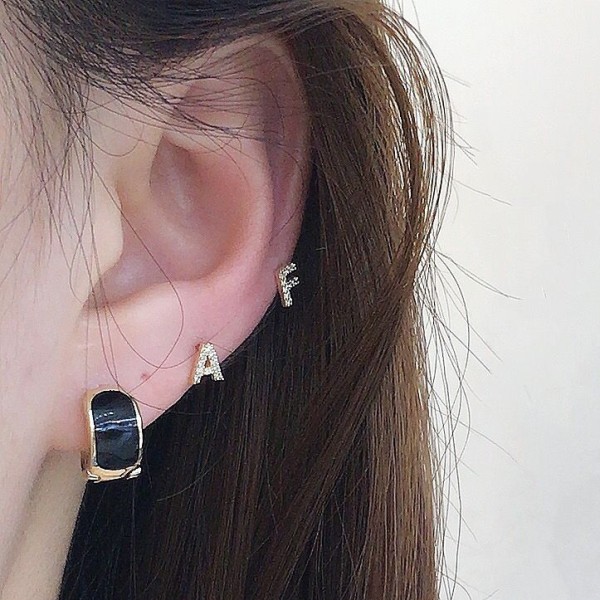 14K/10K 金  カラフルイヤピン-138