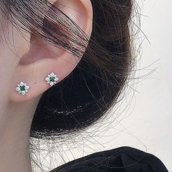 14K/10K 金  カラフルイヤピン-145