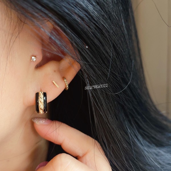 14K/10K 金  カラフルイヤピン-152