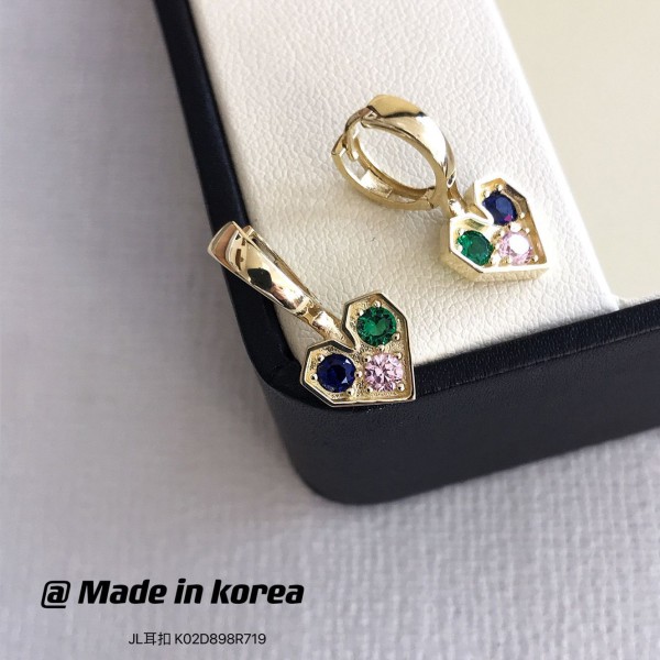 14K/10K 金  カラフルイヤピン-164