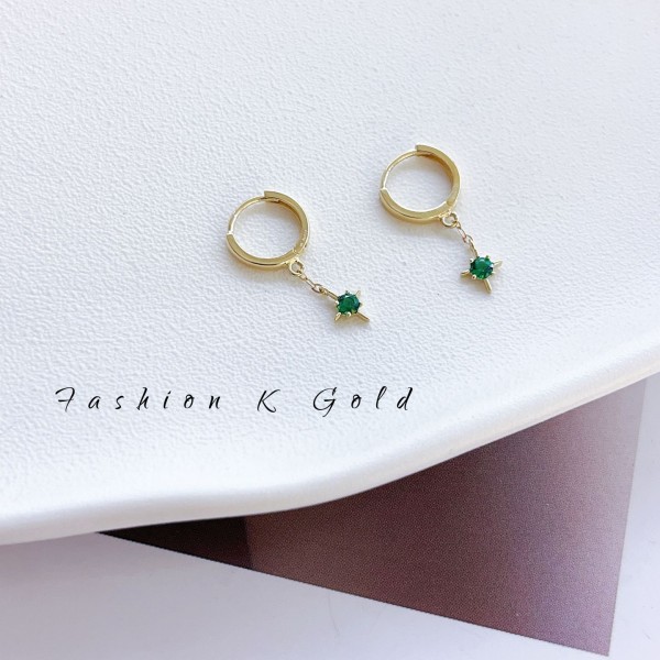 14K/10K 金  カラフルイヤピン-171