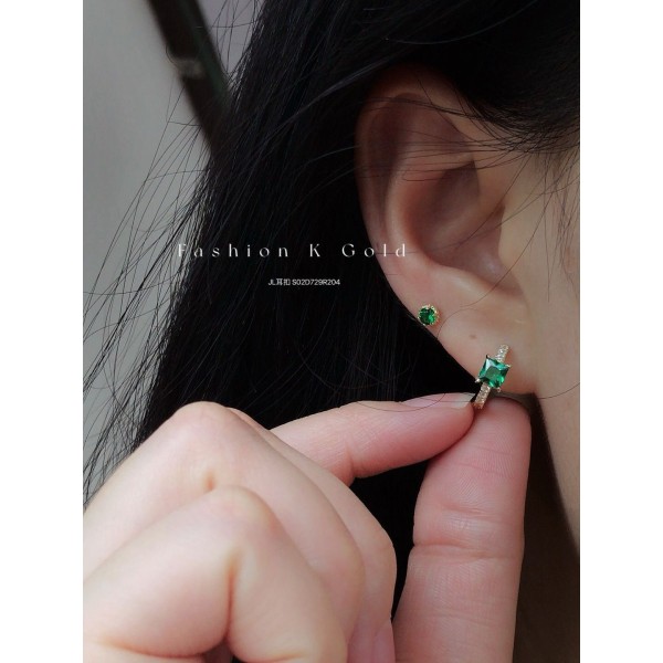 14K/10K 金  カラフルイヤピン-172
