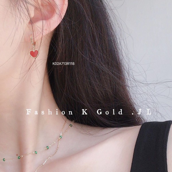 14K/10K 金  カラフルイヤピン-175