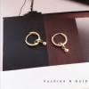 つや出しイヤリング 14K 金-003